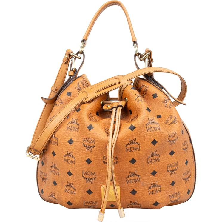 MCM MCM Monogram Visetos Essential Drawstring Crossbody Handbag