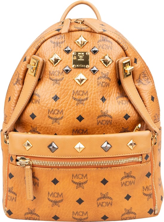 MCM MCM Monogram Visetos  Stark Studded 2 in 1 Backpack