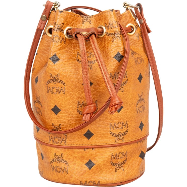MCM MCM Monogram Visetos Mini Drawstring Bucket Crossbody Bag
