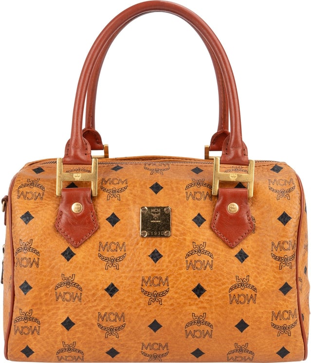 MCM MCM Monogram Visetos Boston Bag Handbag