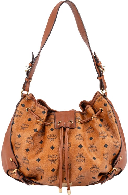 MCM MCM Monogram Visetos Drawstring Hobo Shoulder Bag