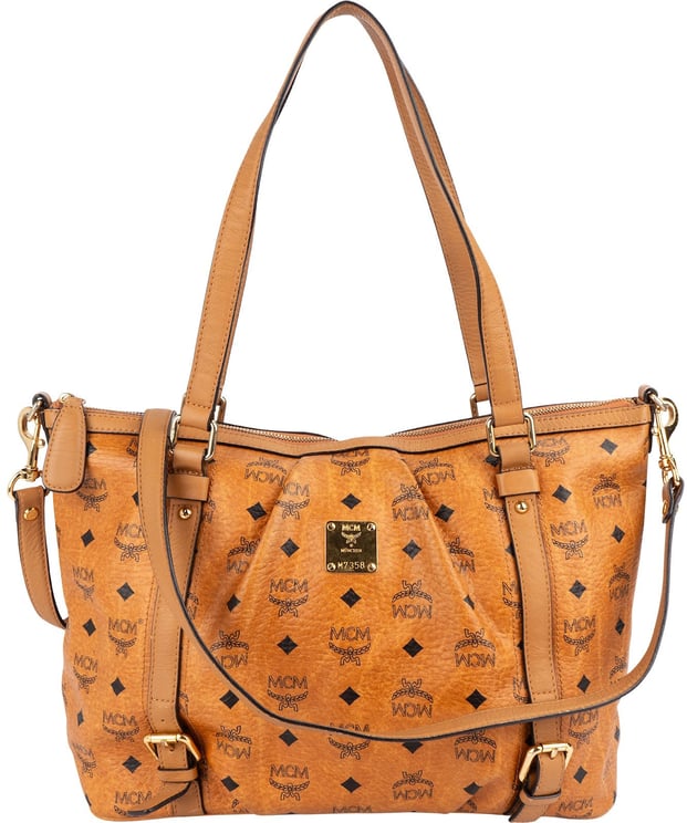 MCM MCM Monogram Visetos Satchel Shoulder Bag