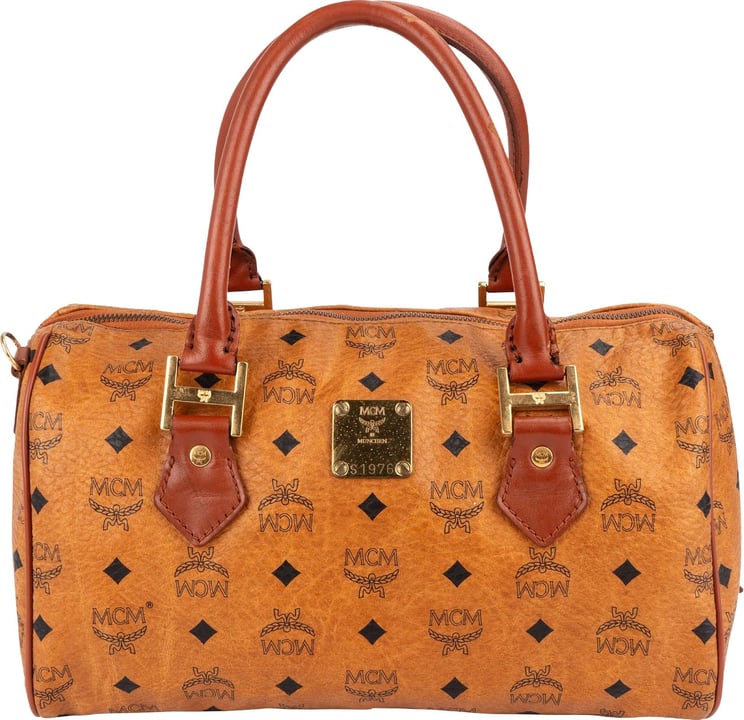 MCM MCM Monogram Visetos Boston Handbag