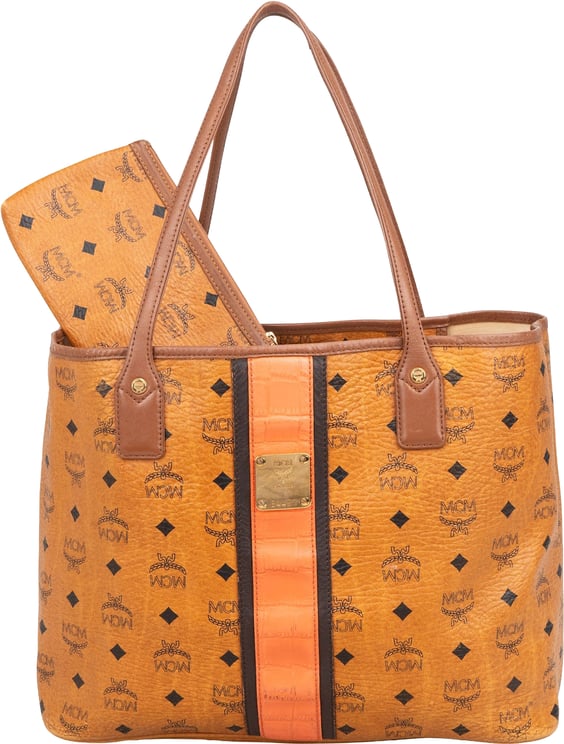 MCM MCM Monogram Visetos Liz Reversible Shopper Shoulder Bag