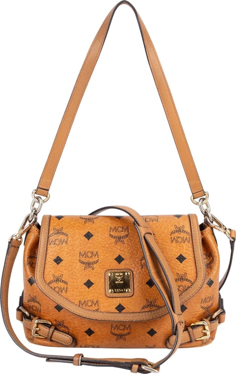 MCM MCM Monogram Visetos Saddle Shoulder Bag