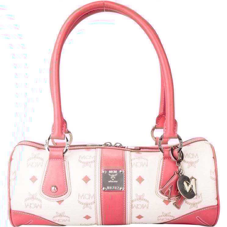 MCM MCM Visetos Monogram Bowling Handbag