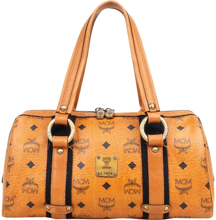 MCM MCM Monogram Visetos Boston Handbag