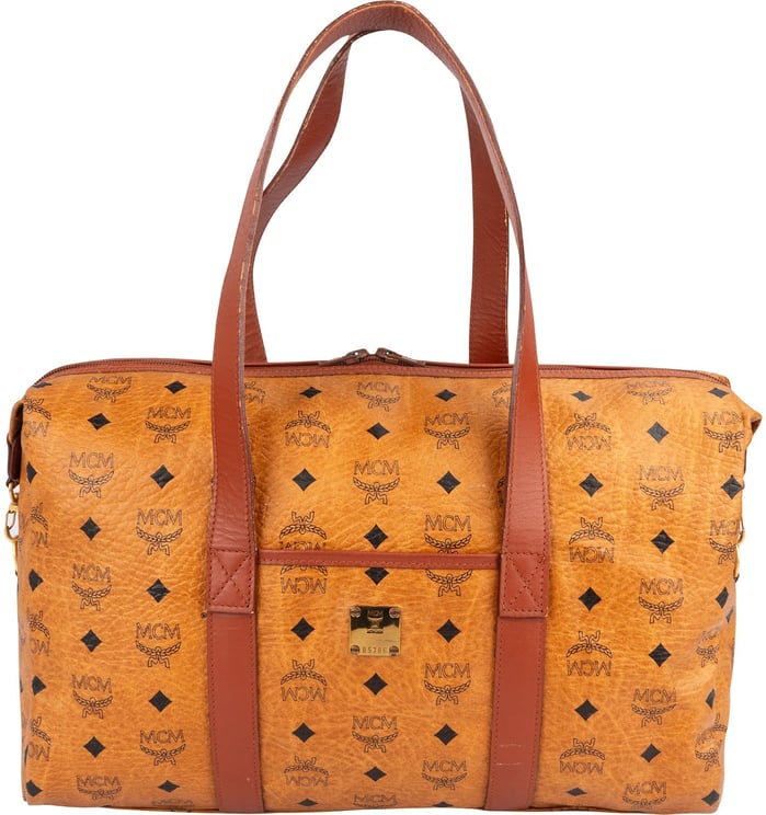 MCM MCM Monogram Visetos Boston Handbag