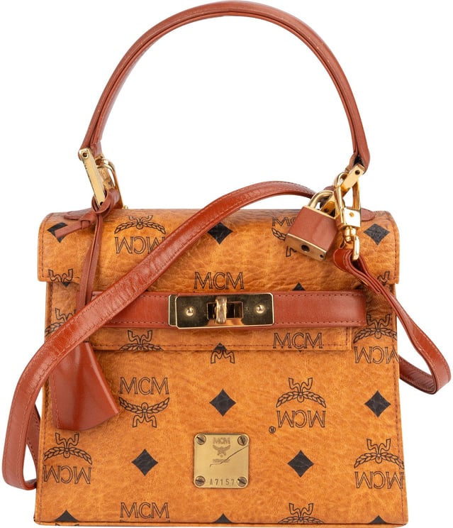 MCM MCM Monogram Visetos Kelly Style Mini Handbag