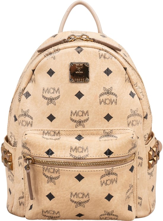 MCM MCM Monogram Visetos Stark Side Studs Small Backpack