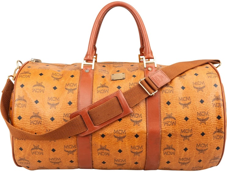 MCM MCM Monogram Visetos Boston 50 Travel Bag