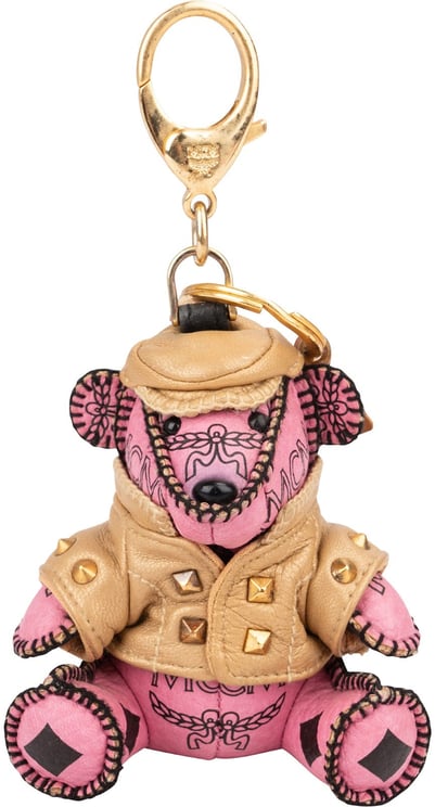 MCM MCM Monogram Visetos Biker Bear Bag Charm