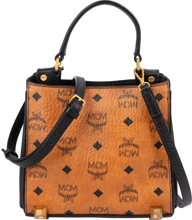 MCM MCM Monogram Visetos Aren Top Handle Mini Handbag