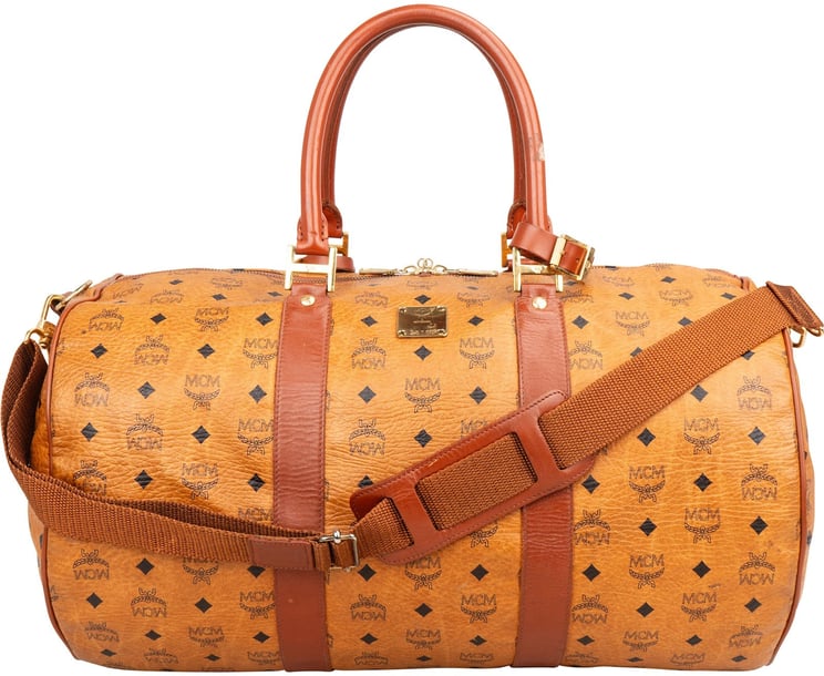 MCM MCM Monogram Visetos Boston 50 Travel Bag