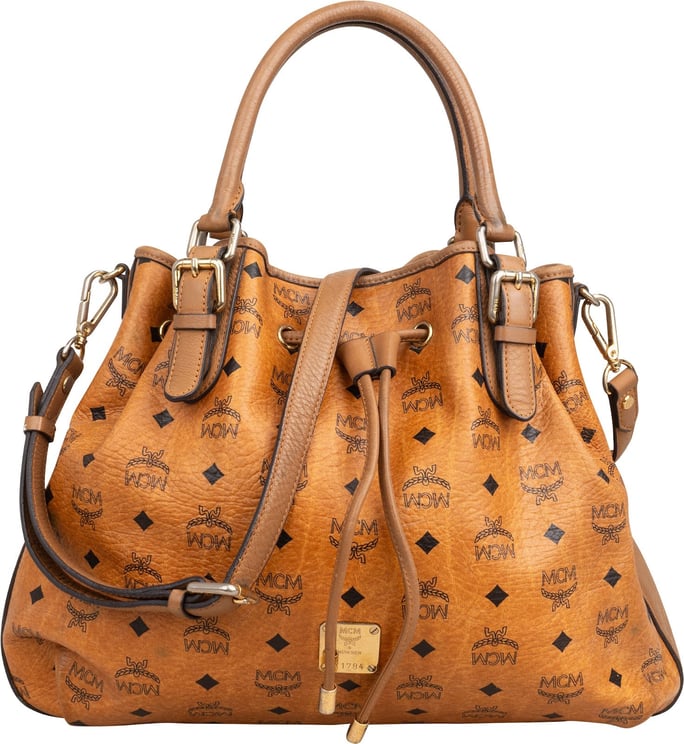 MCM MCM Monogram Visetos Essential Drawstring Tote Handbag