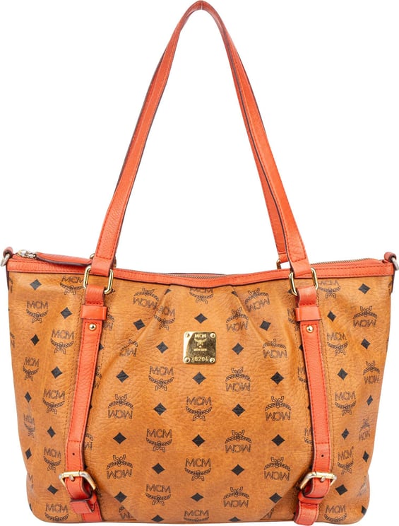 MCM MCM Visetos Monogram Shopper Shoulder Bag
