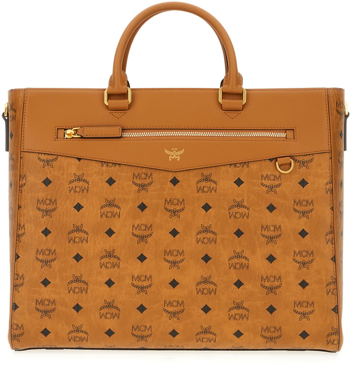 MCM Mcm Printed synthetic leather large Diamond handbag