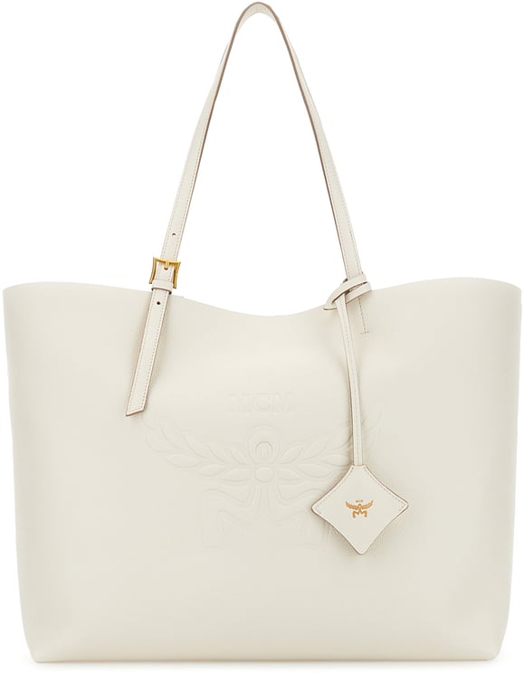MCM Mcm White leather large Himmel shopping bag