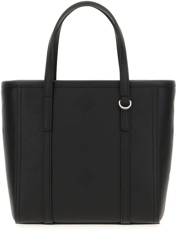 MCM Mcm Black canvas mini Tony handbag
