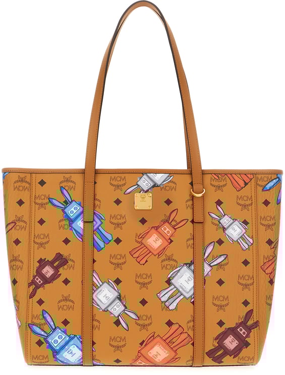 MCM Mcm Borsa shopping Toni in simil pelle stampata