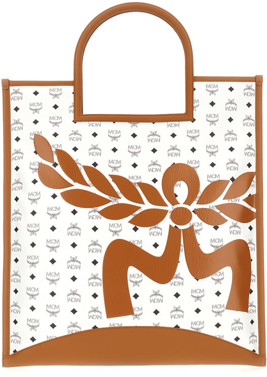 MCM Mcm Printed canvas shopping bag