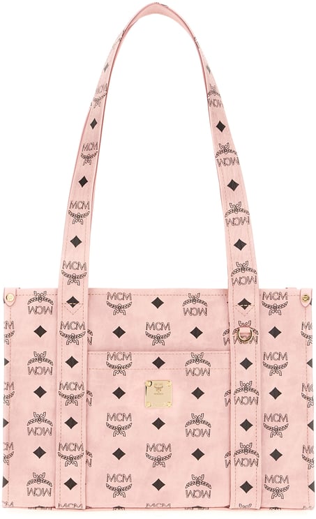 MCM Mcm Printed synthetic leather large Aren shopping bag