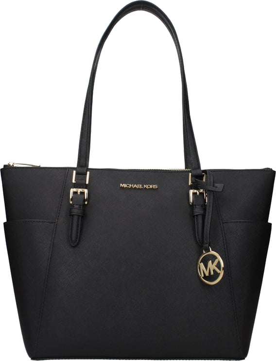 Michael Kors Michael Kors Black Leather Shoulder Bag