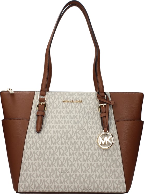 Michael Kors Michael Kors Beige Leather Shoulder Bag