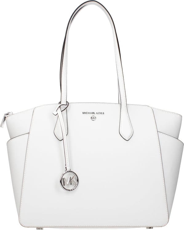 Michael Kors Michael Kors White Leather Shoulder Bag