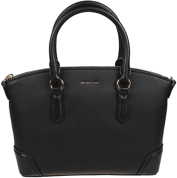 Michael Kors Medium Murphy Dome Satchel Bag Black