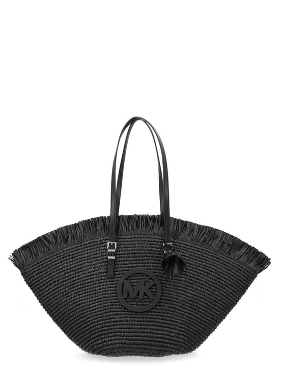 Michael Kors Isa Woven Fan Silhouette Tote Bag