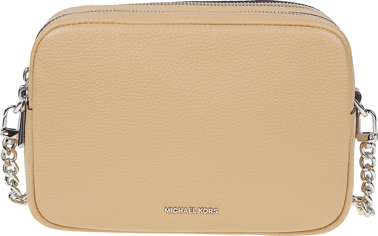 Michael Kors Medium Bryant Double Zip Chain Camera Crossbody Bag Brown