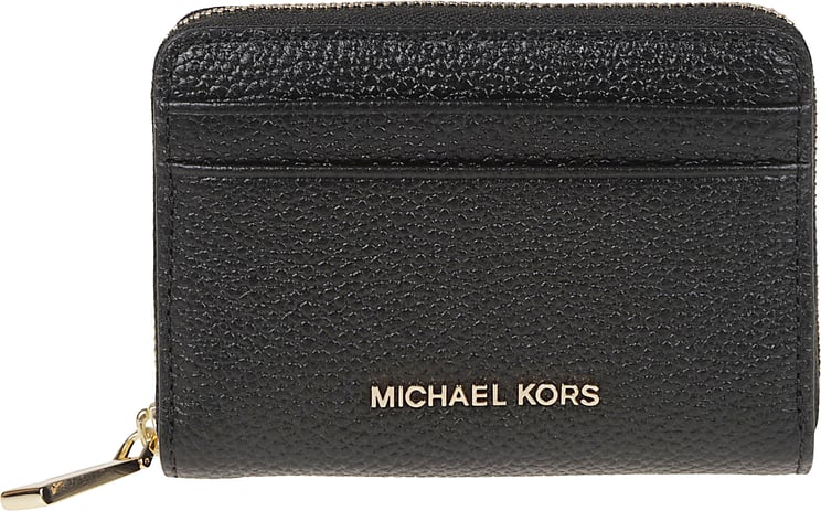 Michael Kors Small Jet Set Zip Around Credit Card Holder Black