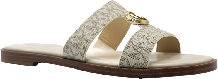 Michael Kors Erin Leather Flat Sandaal