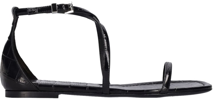 Michael Kors Elegant black leather comfortable sandal