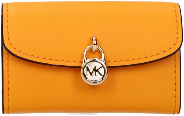 Michael Kors Michael Kors Orange Leather Wallet