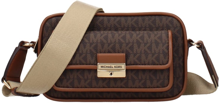Michael Kors Michael Kors Brown Fabric Crossbody Bag