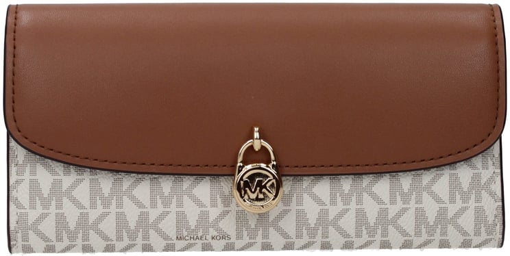 Michael Kors Michael Kors Beige Fabric Wallet