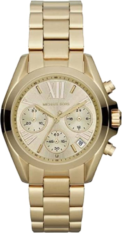 Michael Kors MK5798 horloge dames goldplated chronograaf  38 mm kast met datum functie