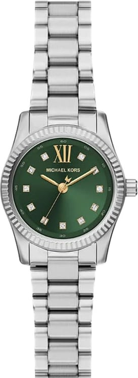 Michael Kors Michael Kors Horloge MK7580 Lexington Staal Quartz met Groene Wijzerplaat 26mm