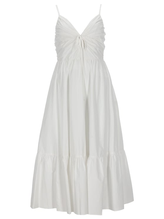 Michael Kors Organic Cotton Ruched Sweetheart Dress