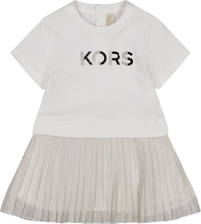 Michael Kors Michael Kors Baby Meisjes Jurk In Wit