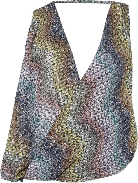 Missoni Top Multiblue/Yellow/Viola