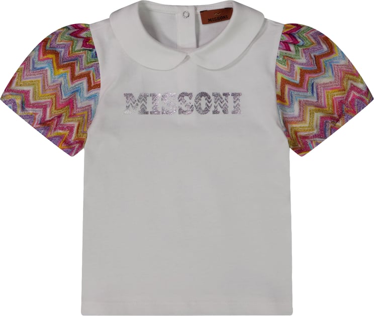 Missoni Missoni Baby Meisjes T-Shirt In Wit