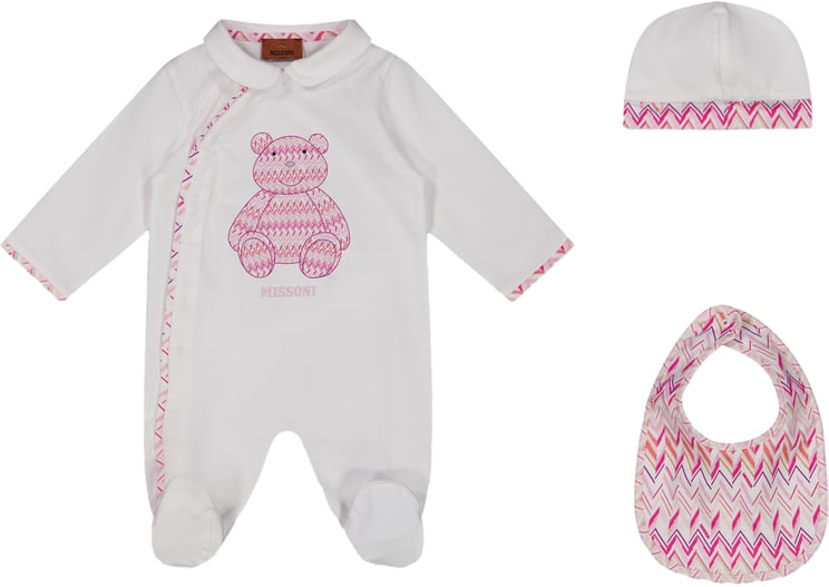 Missoni Missoni Baby Meisjes Boxpakje In Wit
