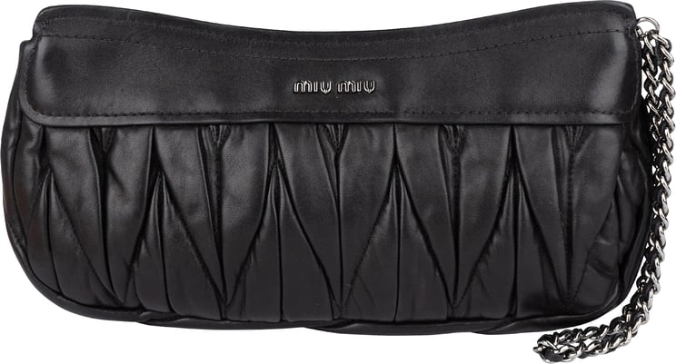 Miu Miu Miu Miu Matelassé Leather Pochette Clutch Bag