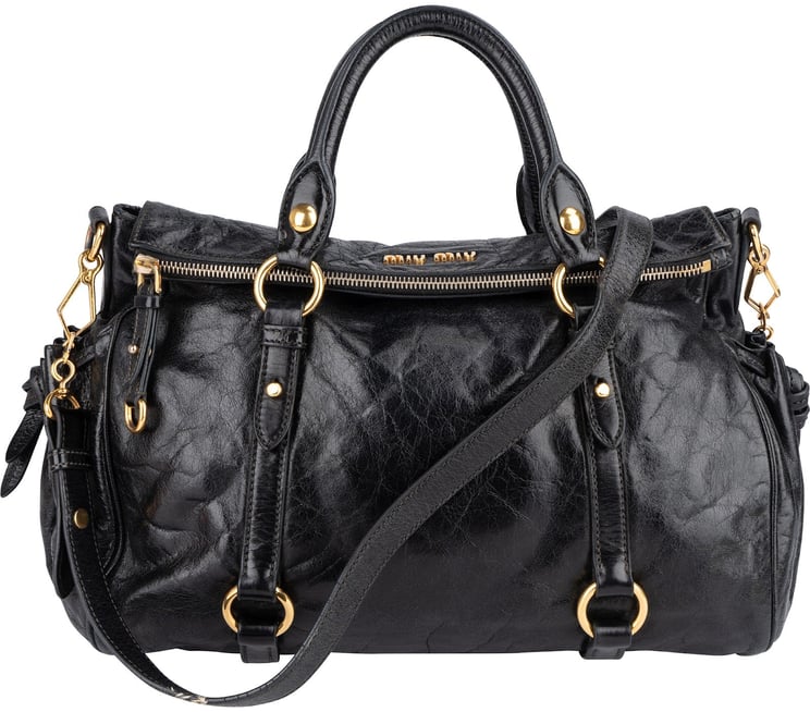 Miu Miu Miu Miu Vitello Lux Leather City Handbag