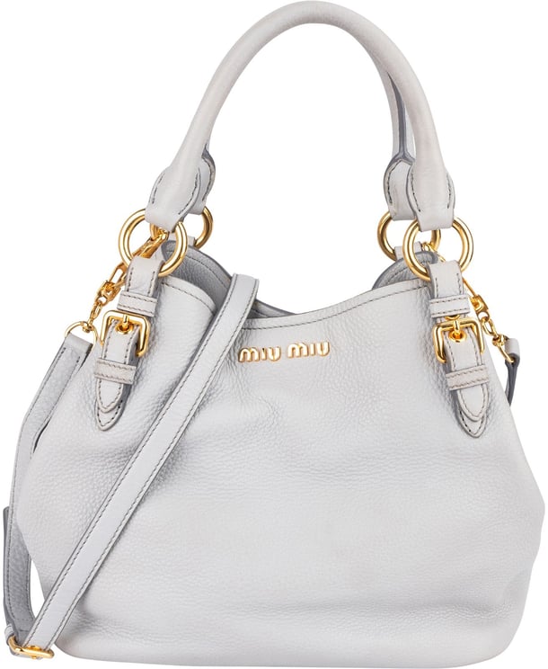 Miu Miu Miu Miu Vitello Lux Leather Handbag