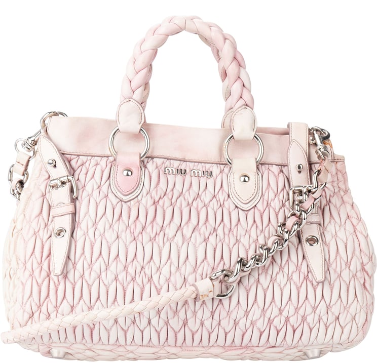 Miu Miu Miu Miu Quilted Leather City Handbag
