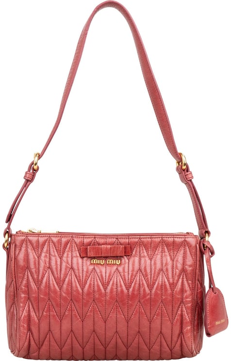 Miu Miu Miu Miu Quilted Nappa Leather Shoulder Bag